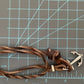 Pre-Owned James Avery Retired Sterling Silver Anchor Hook Leather 3” Bracelet