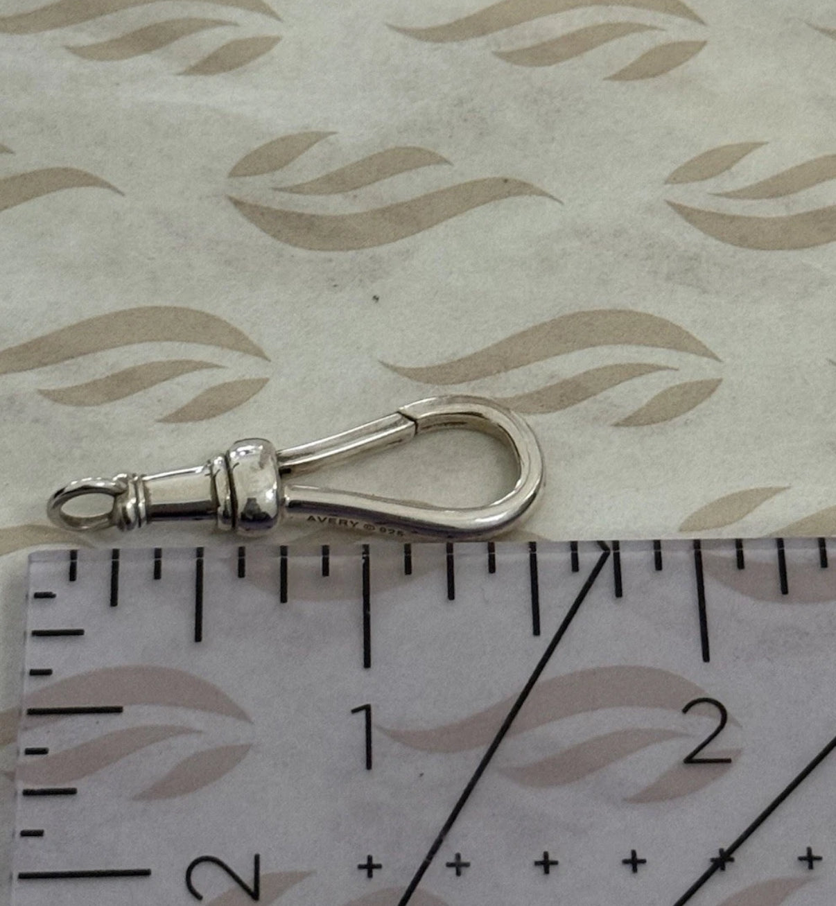 Pre-Owned James Avery Retired Silver Fob Charm Or Pendant Holder