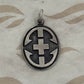 Pre-Owned James Avery Sterling Silver RARE RETIRED Cross & Double Anchor Pendant