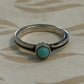 Pre-Owned James Avery Retired Sterling Silver And Turquoise Ring Size 4