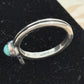 Pre-Owned James Avery Retired Sterling Silver And Turquoise Ring Size 4