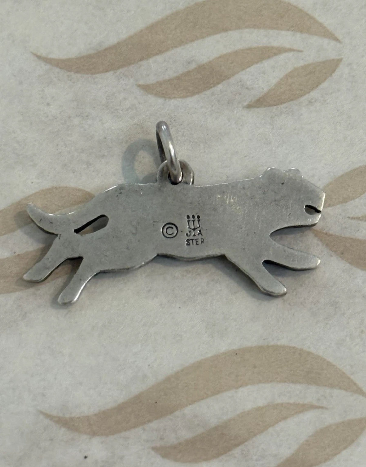 Pre-Owned James Avery Sterling Silver Retired RARE Bengal Charm