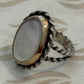 Pre-Owned James Avery Retired 14K & Silver Alessandra Mother of Pearl Ring Size 7.5