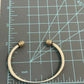 Pre-Owned James Avery Retired 14K Gold & 925 Sterling Silver Hammered Beehive Bracelet