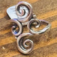 Pre owned RETIRED James Avery Silver Swirl Ring Size 5.25