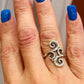 Pre owned RETIRED James Avery Silver Swirl Ring Size 5.25