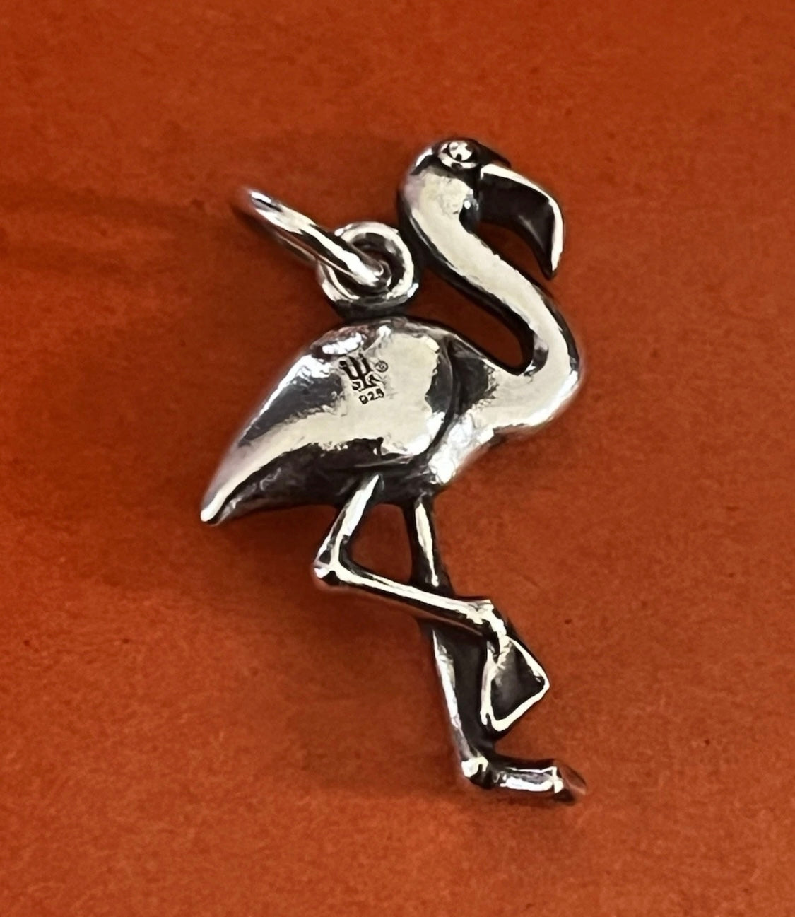 Pre Owned James Avery Retired Silver Flamingo Charm