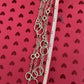 Pre Owned Retired Forged Circles Silver Necklace HFT 38” Adjustable