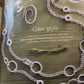 Pre Owned Retired Forged Circles Silver Necklace HFT 38” Adjustable