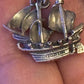 Pre Owned James Avery Retired EXTREMELY RARE Silver Pirate Ship Charm or Pendant