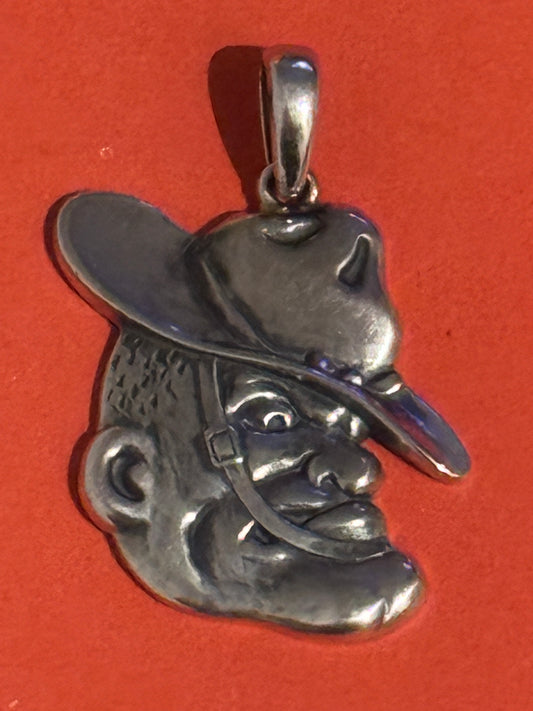 Pre Owned James Avery EXTREMELY RARE Retired TAMU Aggies A&M Ol’ Sarge Silver Pendant