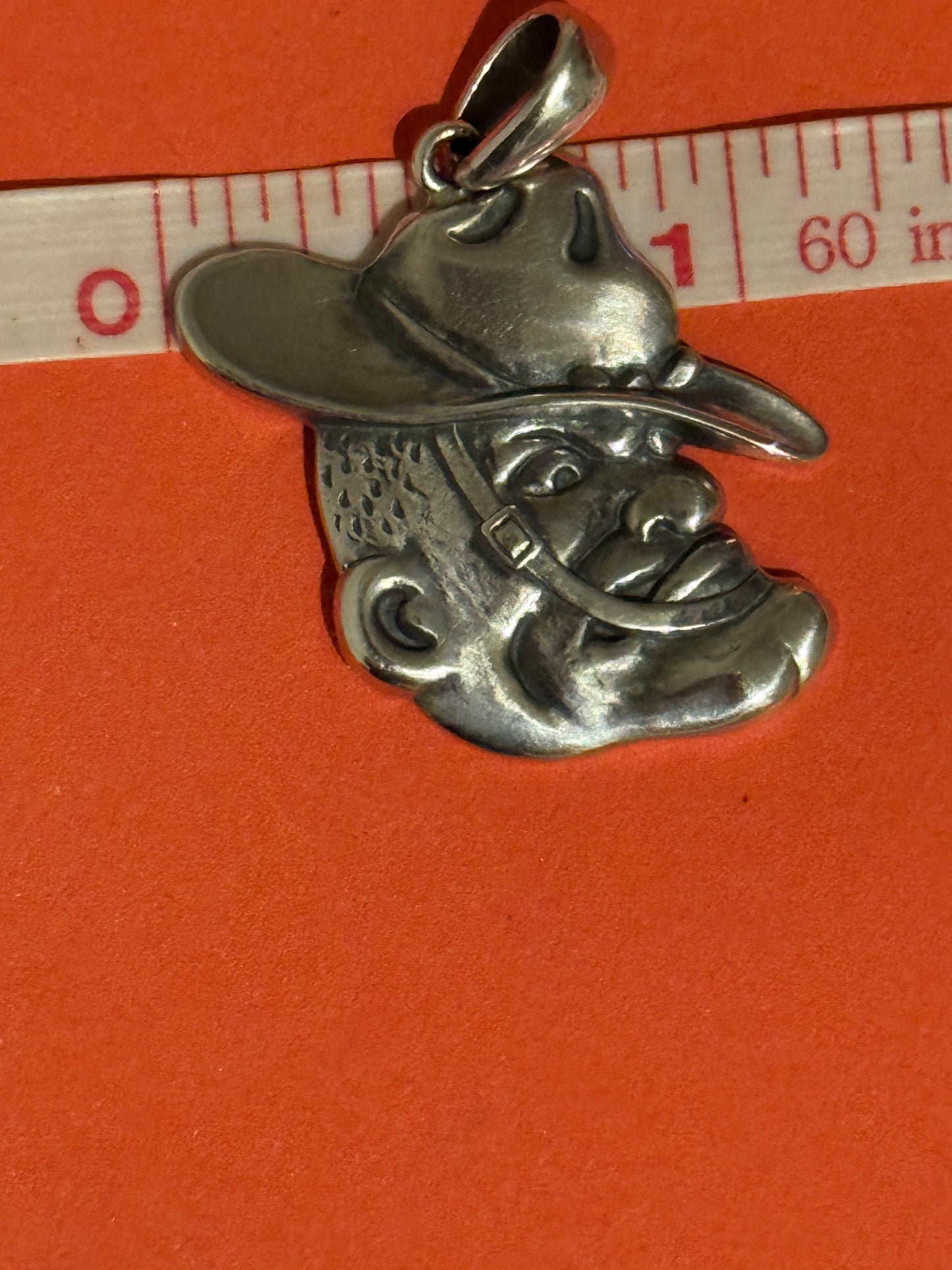 Pre Owned James Avery EXTREMELY RARE Retired TAMU Aggies A&M Ol’ Sarge Silver Pendant