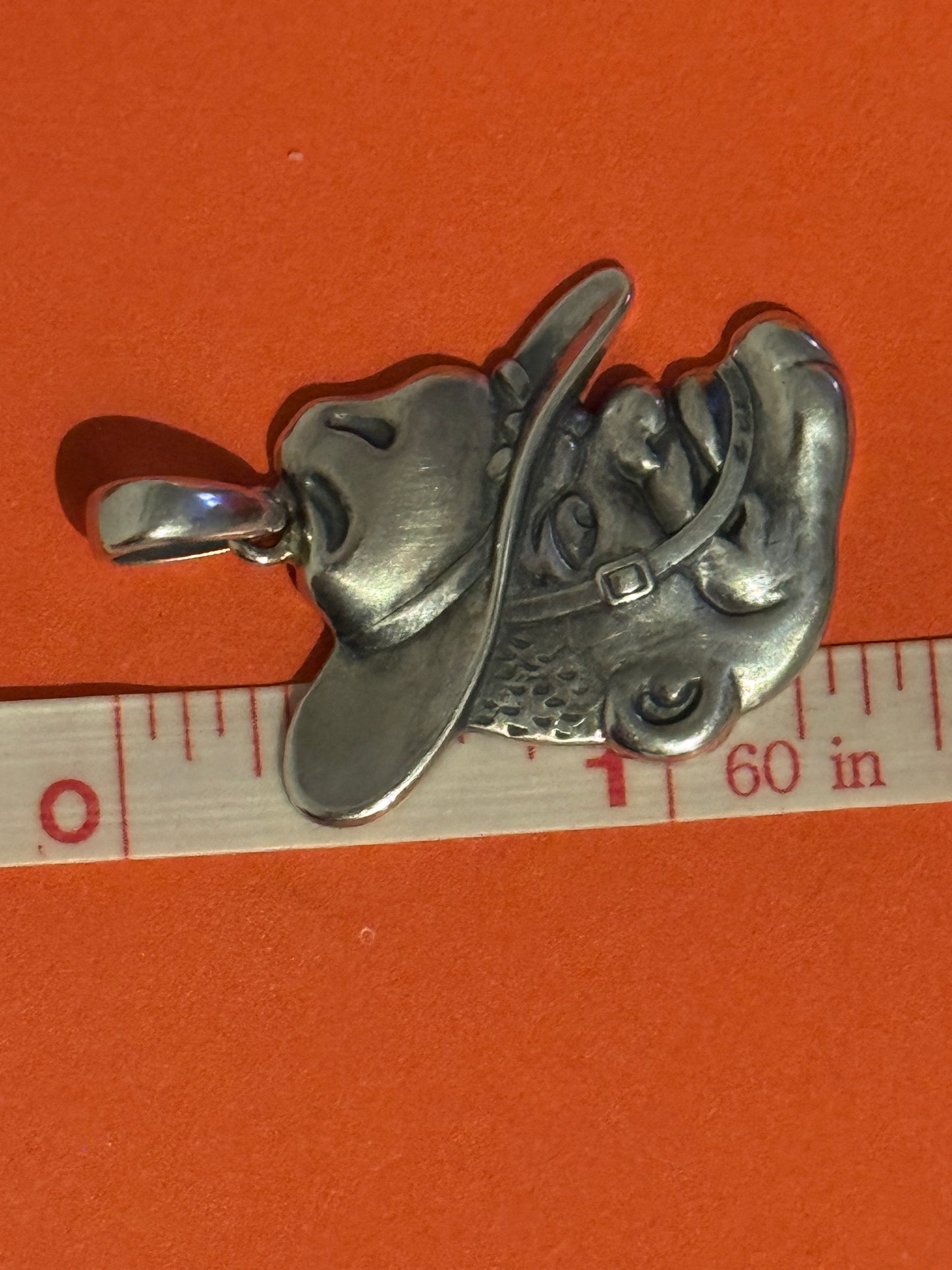 Pre Owned James Avery EXTREMELY RARE Retired TAMU Aggies A&M Ol’ Sarge Silver Pendant