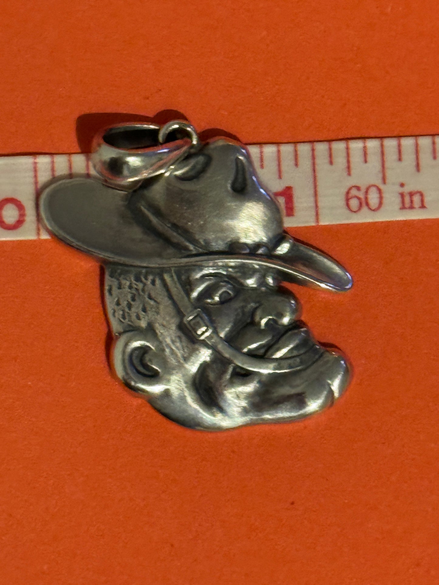 Pre Owned James Avery EXTREMELY RARE Retired TAMU Aggies A&M Ol’ Sarge Silver Pendant