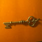 Pre Owned James Avery RETIRED Bronze Renaissance Key Pendant Skeleton Key