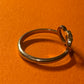 Pre Owned James Avery 14k Gold Two Hearts Connected Ring Size 8.5