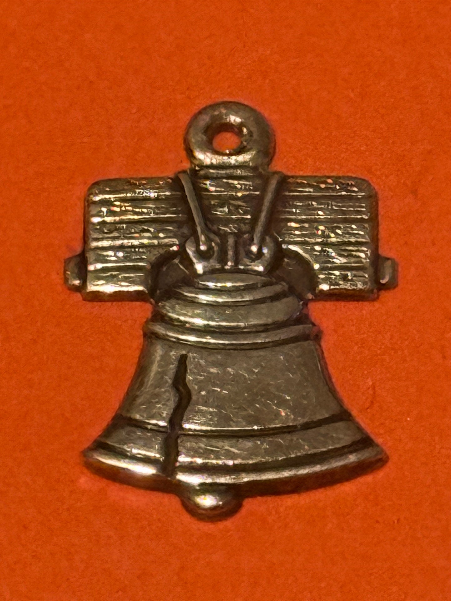 Pre Owned James Avery RARE and RETIRED Liberty Bell Girl Scouts Cookie Spirit 76 Silver Charm