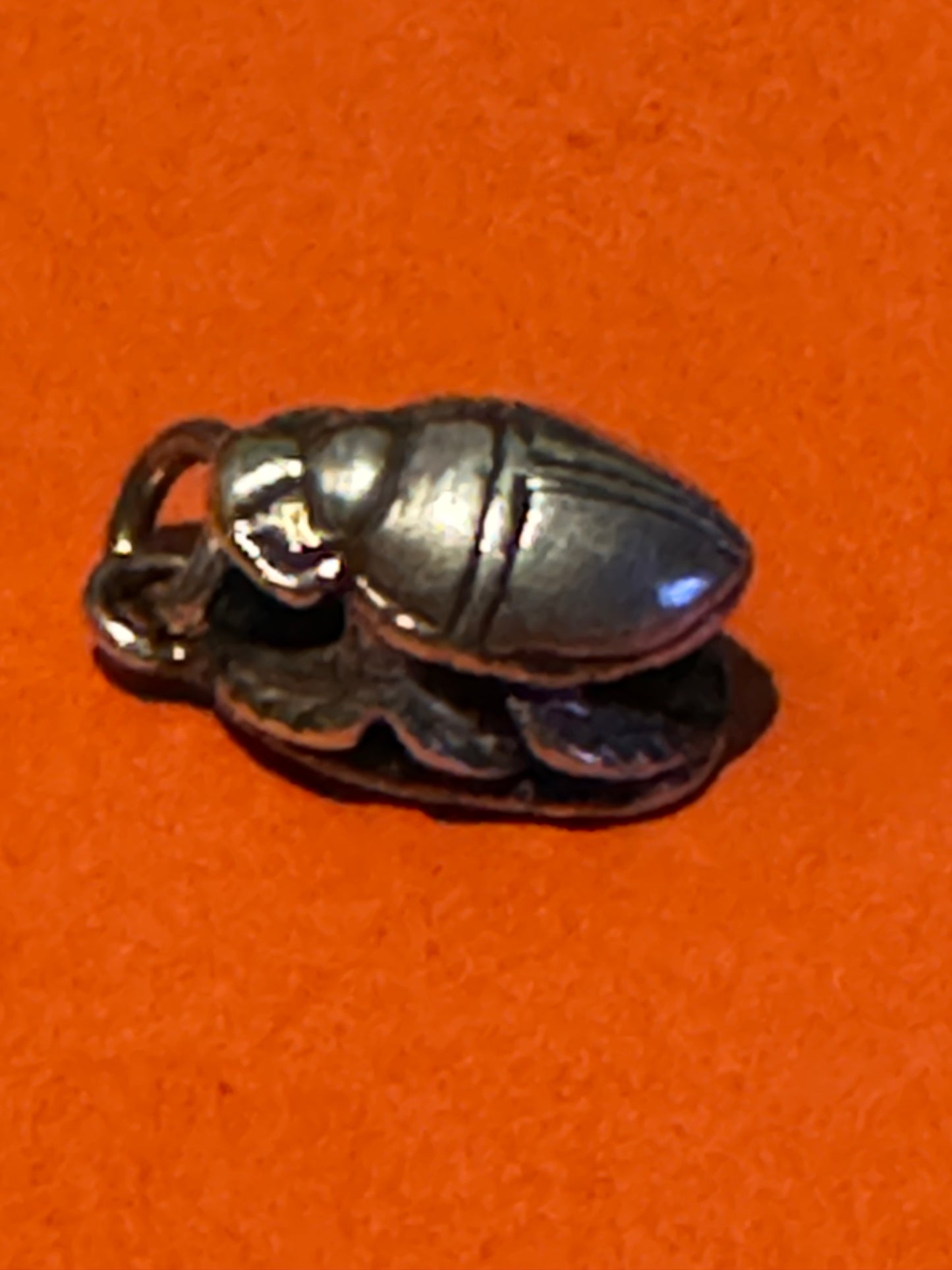 Pre Owned James Avery RARE and RETIRED 3D Silver Scarab Charm