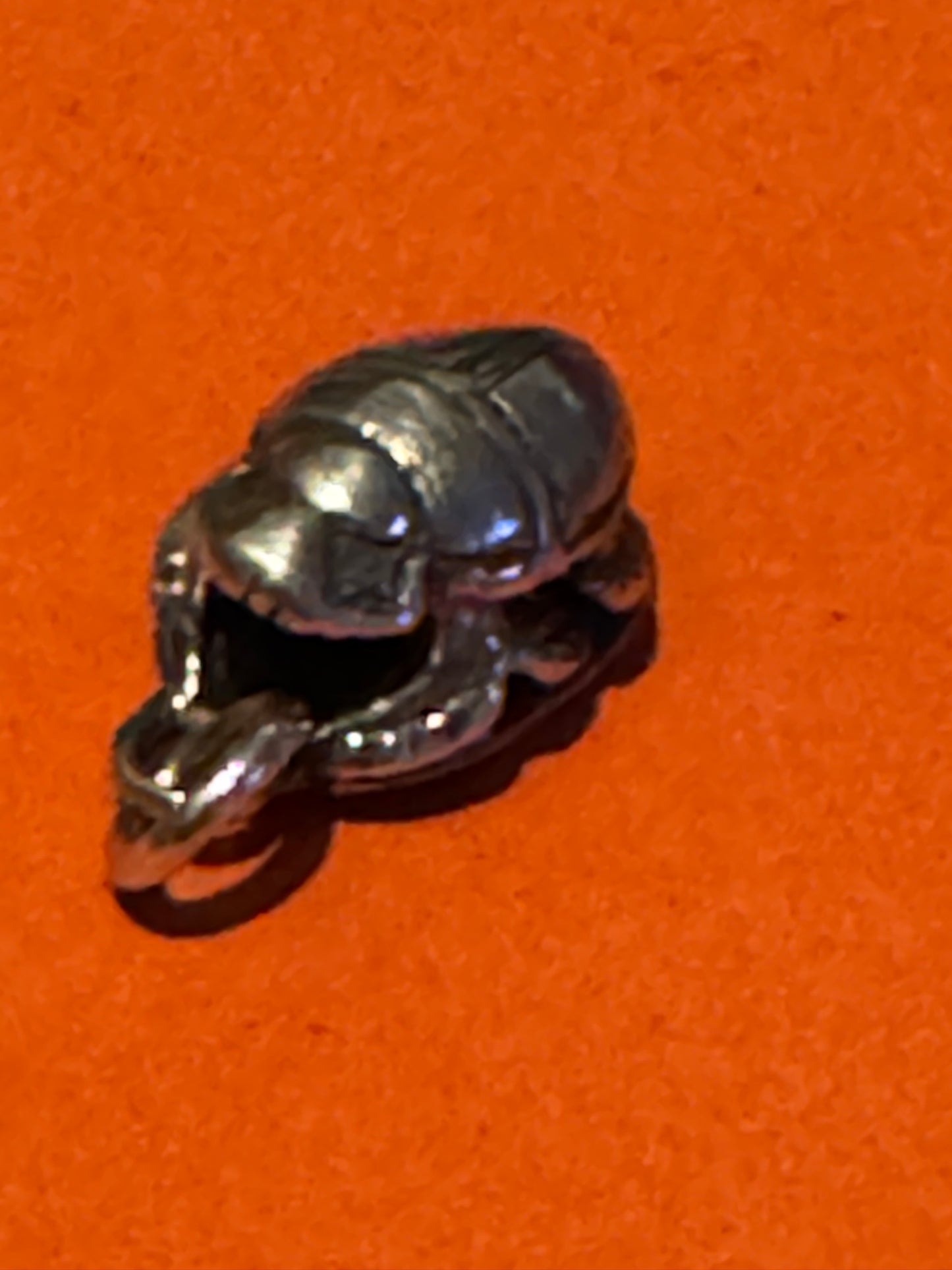 Pre Owned James Avery RARE and RETIRED 3D Silver Scarab Charm