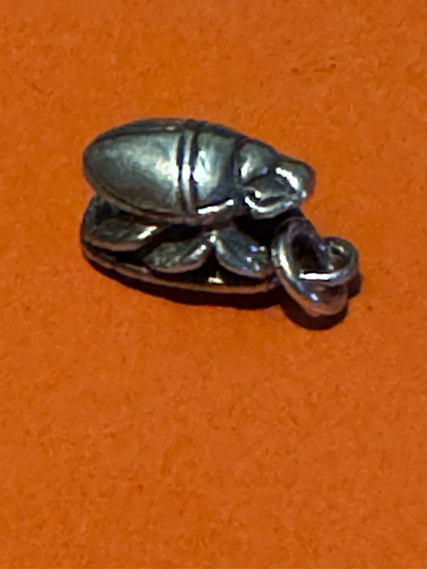 Pre Owned James Avery RARE and RETIRED 3D Silver Scarab Charm