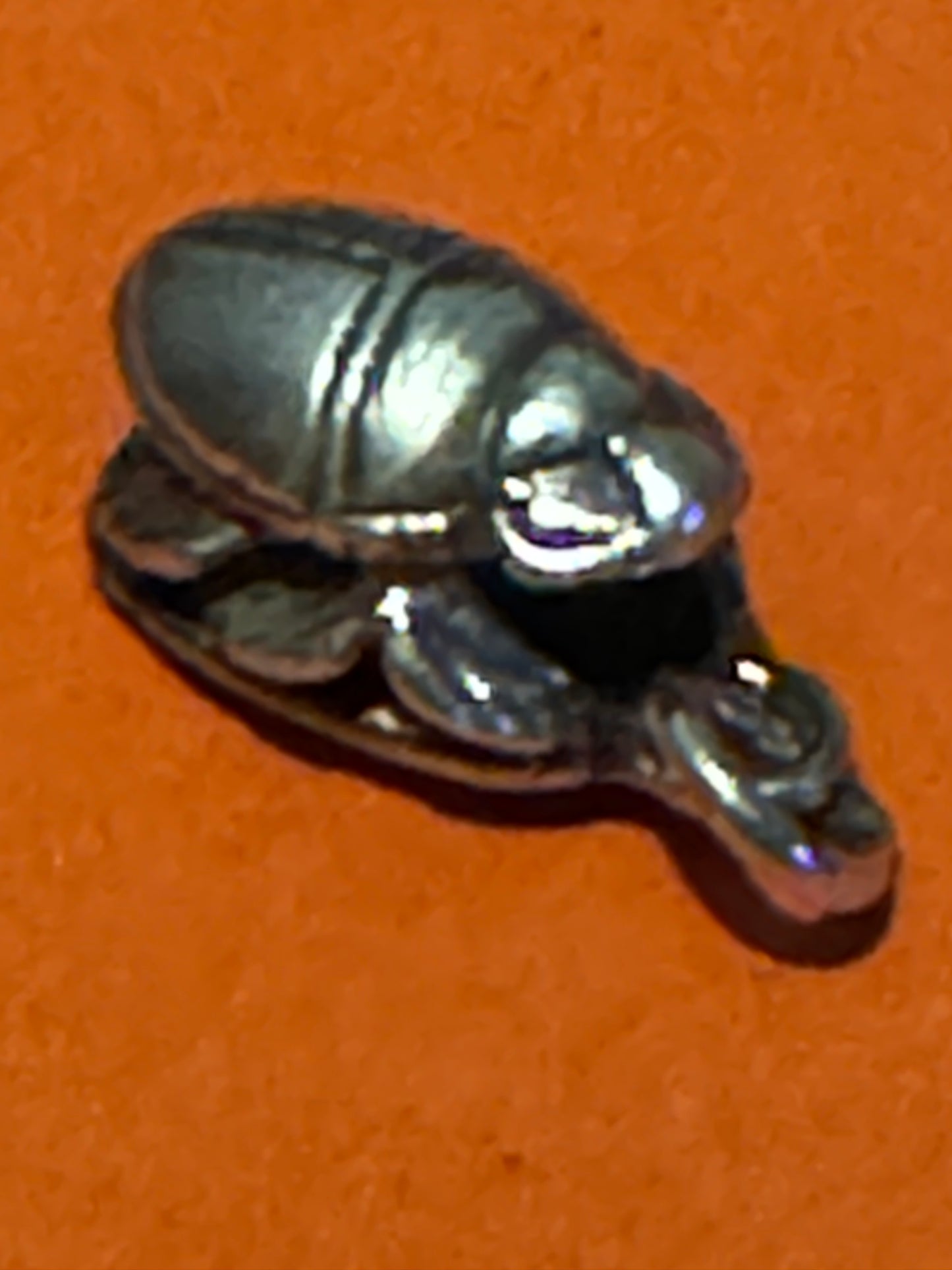 Pre Owned James Avery RARE and RETIRED 3D Silver Scarab Charm