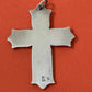 Pre Owned James Avery Retired Silver Descending Dove Holy Spirit Cross In Box And Pouch 3”