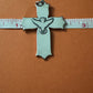 Pre Owned James Avery Retired Silver Descending Dove Holy Spirit Cross In Box And Pouch 3”