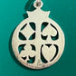 Pre Owned James Avery Retired RARE Suit Of Playing Cards Silver Charm or Pendant