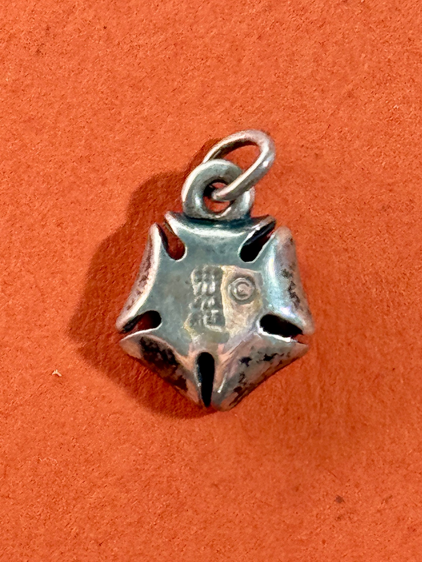 Pre Owned James Avery Retired HTF Silver Lutheran Rose Charm