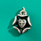 Pre Owned James Avery Retired HTF Silver Lutheran Rose Charm