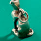 Pre Owned James Avery Retired Silver 3D Vintage Sitting Cat Charm or Pendant