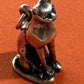 Pre Owned James Avery Retired Silver 3D Vintage Sitting Cat Charm or Pendant