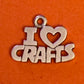 Pre Owned James Avery Retired Silver I Love Crafts Charm