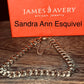 Pre Owned James 14k Gold Double Curb Charm Bracelet 7.5”