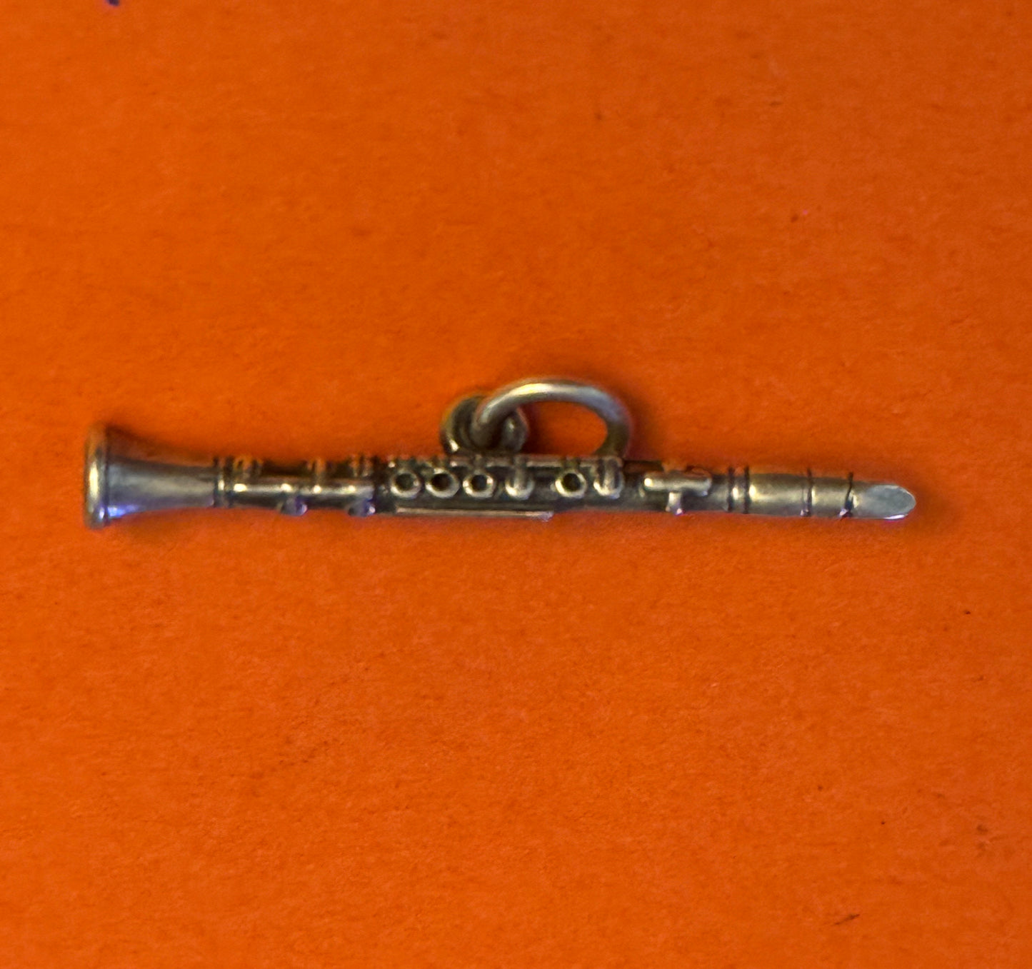 Pre Owned James Avery Retired HTF Silver Clarinet Charm