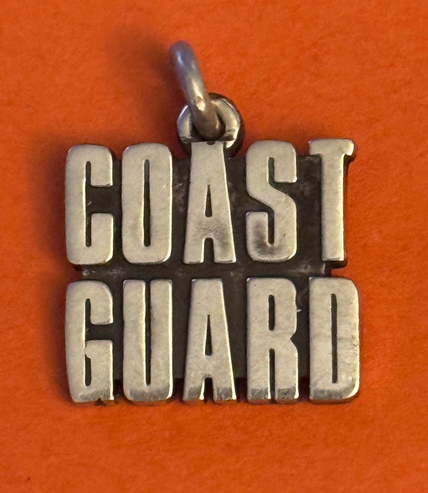 Pre Owned James Avery Retired Silver HTF Silver Coast Guard Charm