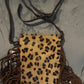 Brand New Leather American Darling Fringe Leopard Print Crossbody Purse