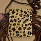 Brand New Leather American Darling Fringe Leopard Print Crossbody Purse