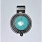 Vintage Mexican Sterling Silver ATI 925 Pendant with Kingman Turquoise