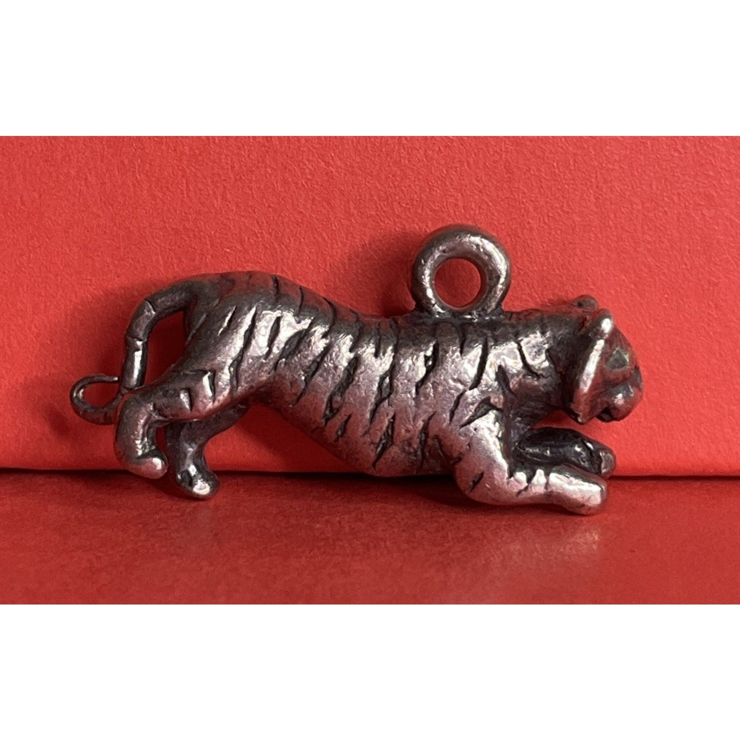 Retired James Avery 3D Tiger Sterling Silver 925 Charm