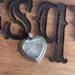 Sterling Silver Mother of Pearl Heart Pendant 925 Iridescent Shell Vintage Style