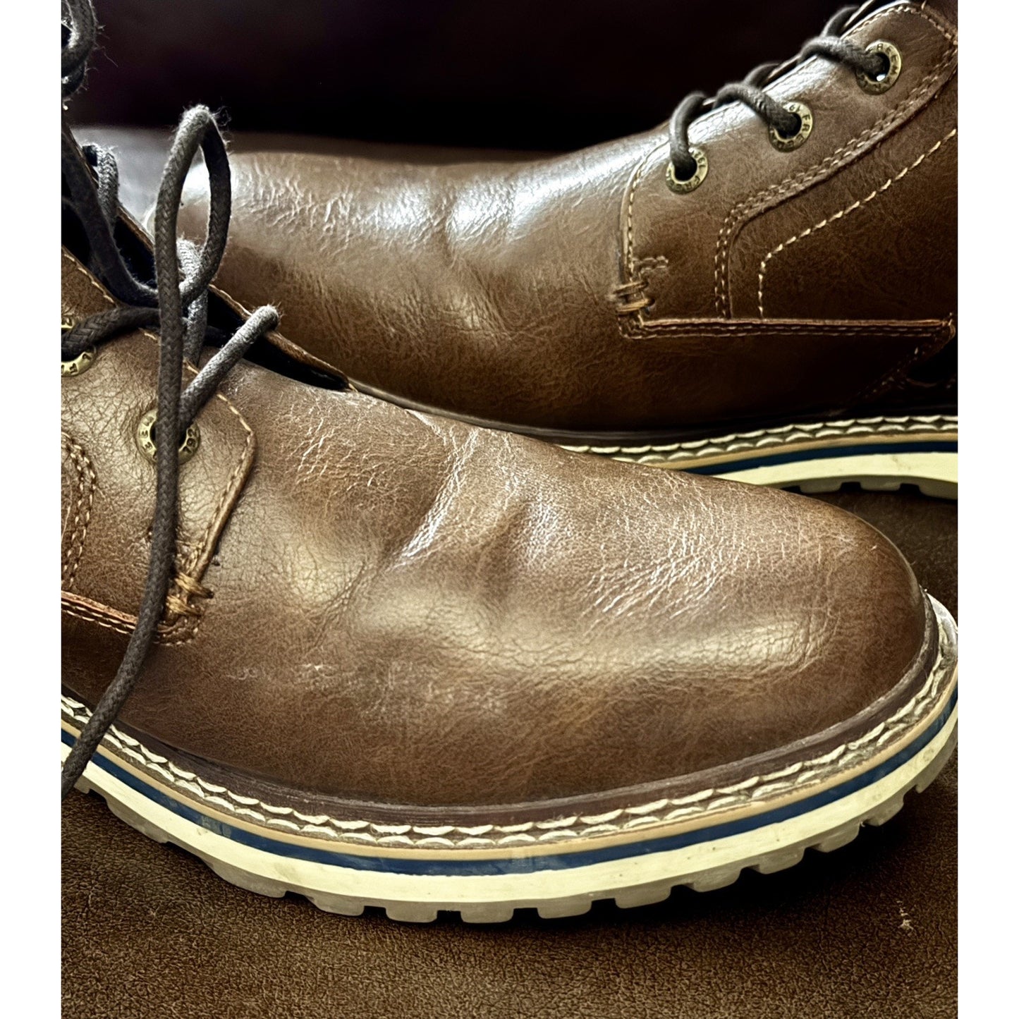 Men's FREEMAN Brown BECKETT 1921 Chukka Casual / Dress Ankle Boots SZ 10 Zip