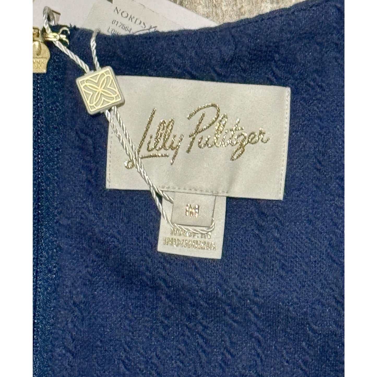Brand New Lilly Pulitzer Brinley Stretch Dress Navy Jacquard Sz M SOLD OUT!!