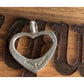 Vintage Sterling Silver Open Heart Pendant Mexico 925 Heavy Heart 1.25”