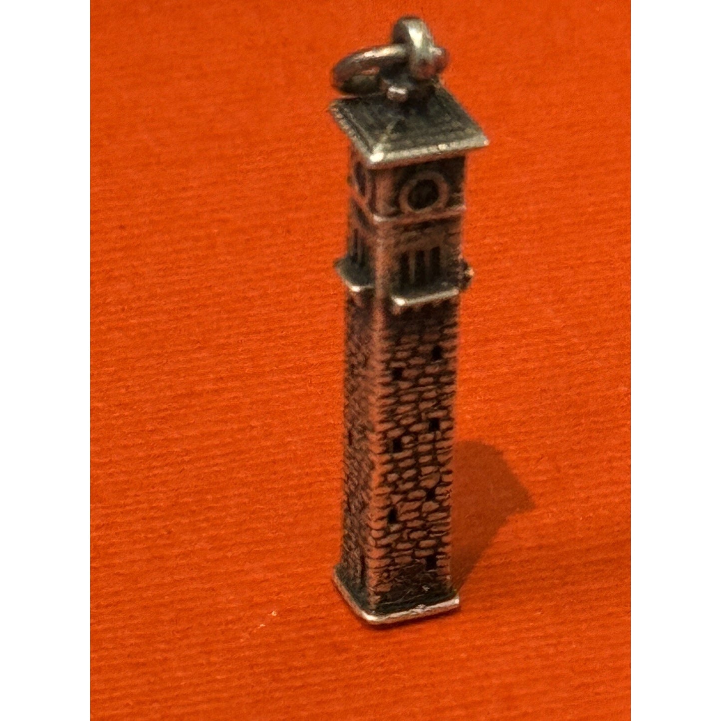 James Avery Retired RARE HTF Silver Fort Sam Houston Quadrangle Clock Tower Pre-Owned