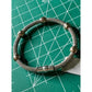 Brand New Italian Sterling Silver Mesh Bracelet w/ Bronze Faceted Beads SS Italy