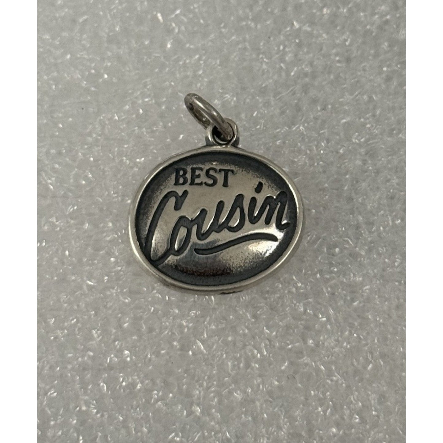 Pre owned James Avery Retired Sterling Silver Best Cousin Charm