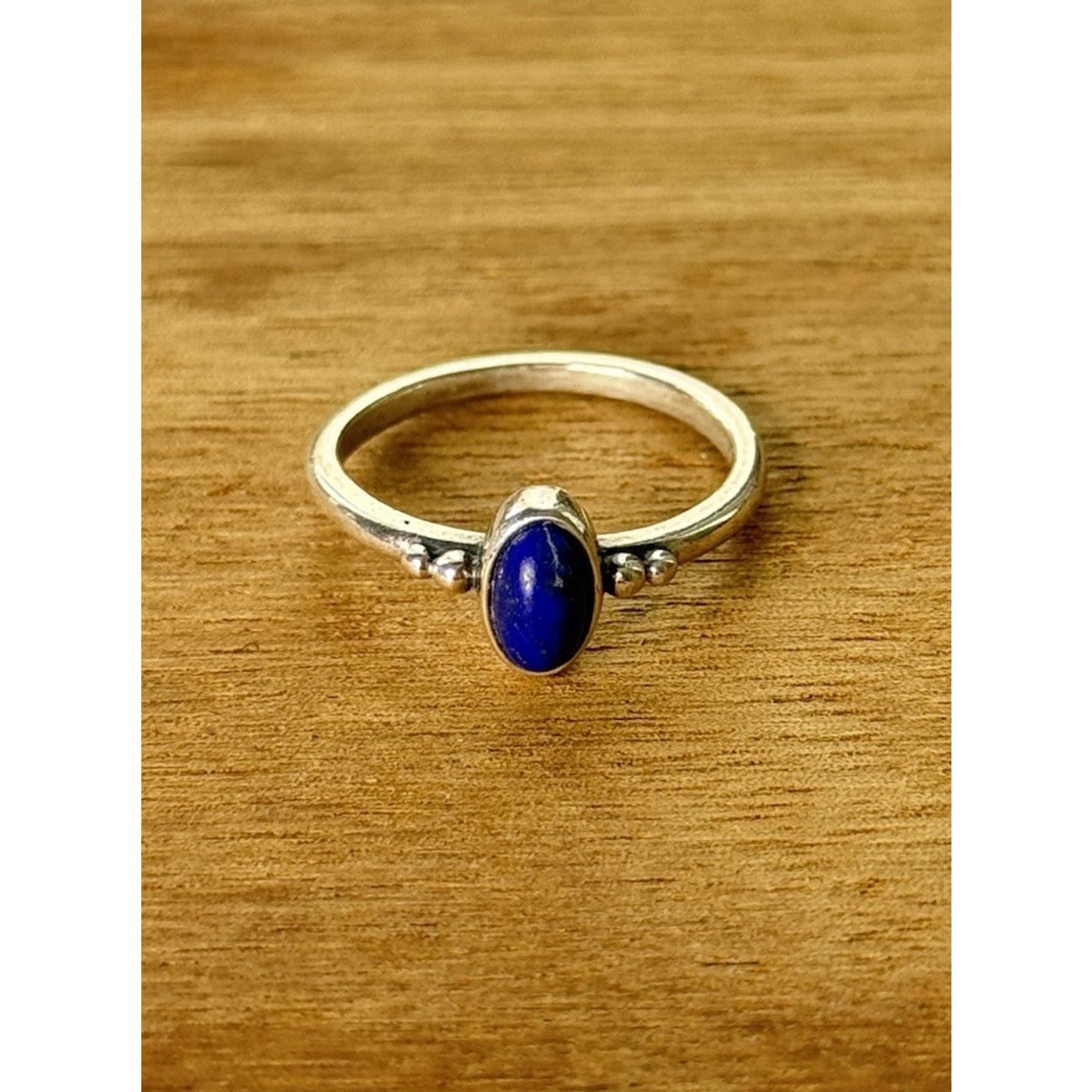 James Avery RARE RETIRED Lapis Blue Dome Oval Stone Ring Size 6