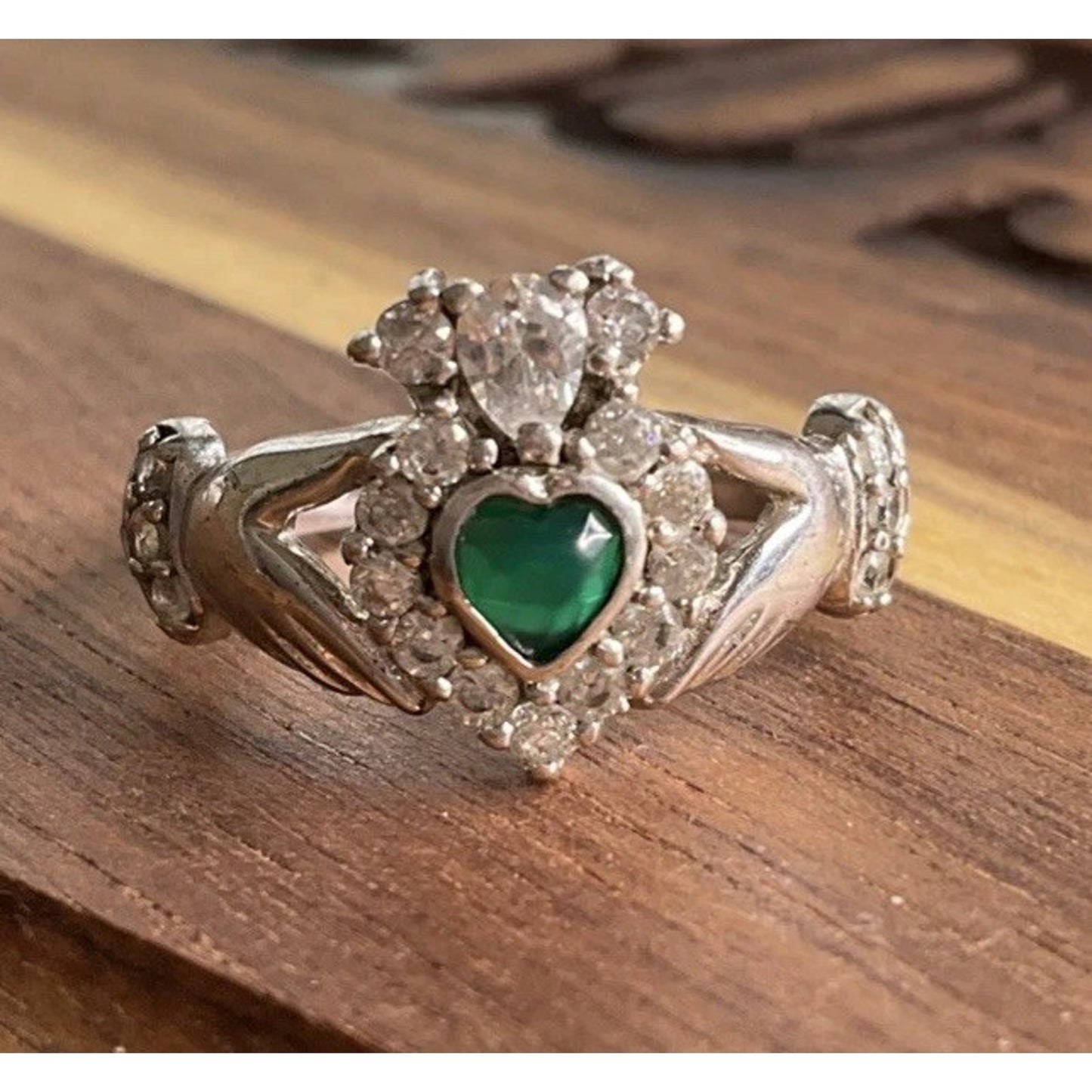 Galway Claddagh Ring Sterling Silver Irish Friendship Love Loyalty Ring Size 5