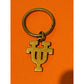 Pre-Owned James Avery Retired Brass UT Longhorns Key Ring Holder